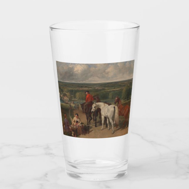 Verre Exercice des chevaux royaux (art équin) (Devant)