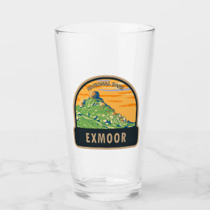 Verre Exmoor National Park Castle Rock Angleterre Vintag