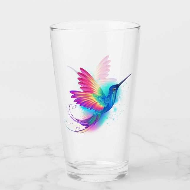 Verre Exotic Rainbow Hummingbird (Devant)