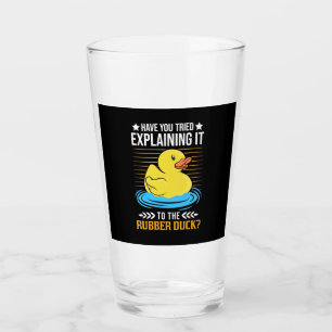 Verre Expliquez-Le Au Canard En Caoutchouc