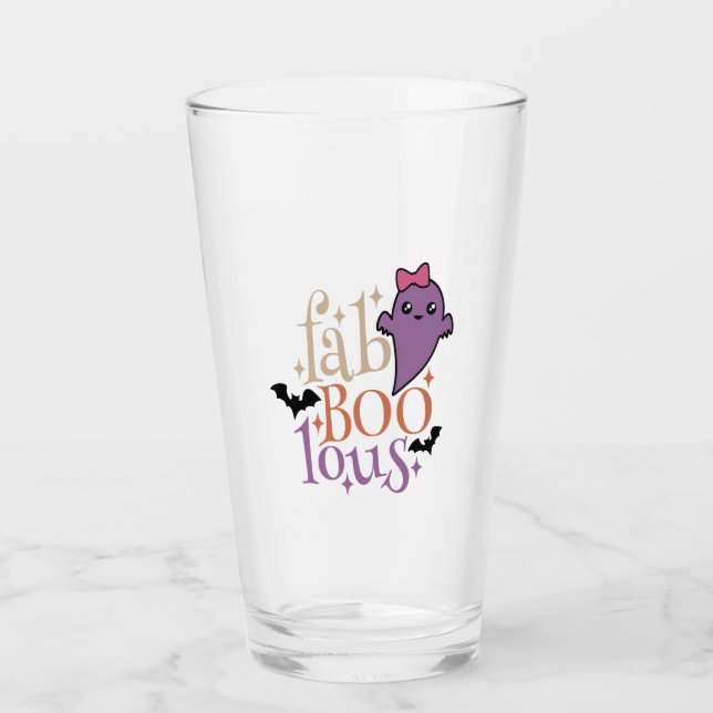 Verre Fa BOO Lous Fa BOO Lous Halloween Ghost (Devant)