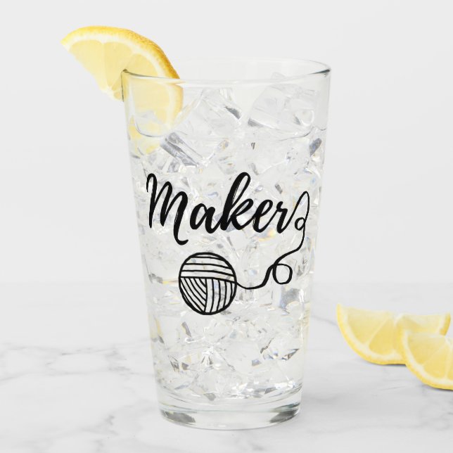 Verre Fabricant ・ Typographie du fil et de l'artisanat (Devant glace)