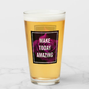 Verre Faites aujourd'hui Extraordinaire Purple Rose Insp