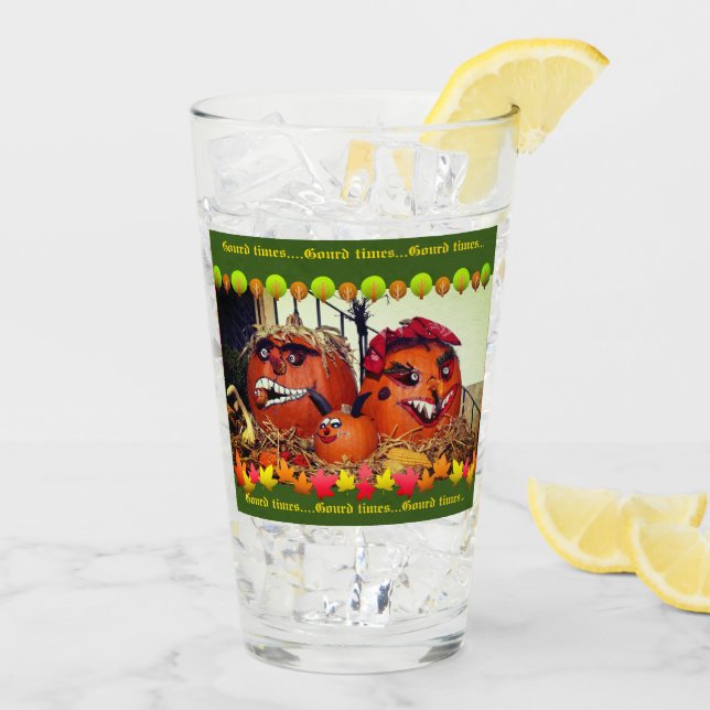 Verre Famille citrouille (Dos glace)