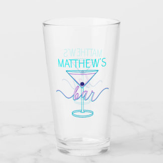 Verre Fancy Script Fun Colonnes Fun Bar