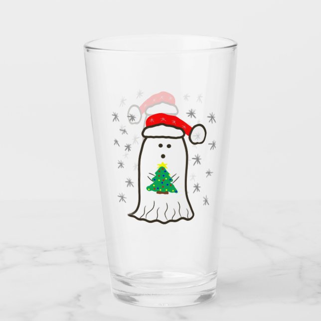 Verre Fantôme avec arbre de Noël (Devant)