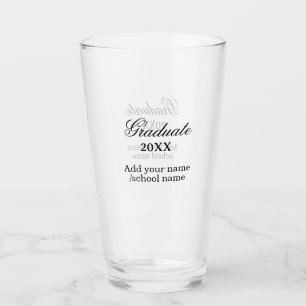 Verre Félicitations simples de remise de diplôme minimal