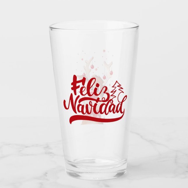 Verre Feliz Navidad (Devant)