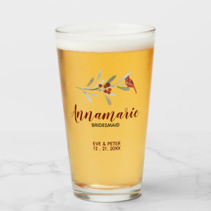 Verre Femme d'information, Servante d'honneur, Mariage p