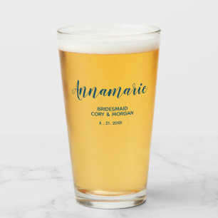 Verre Femme d'information, Servante d'honneur, Mariage p