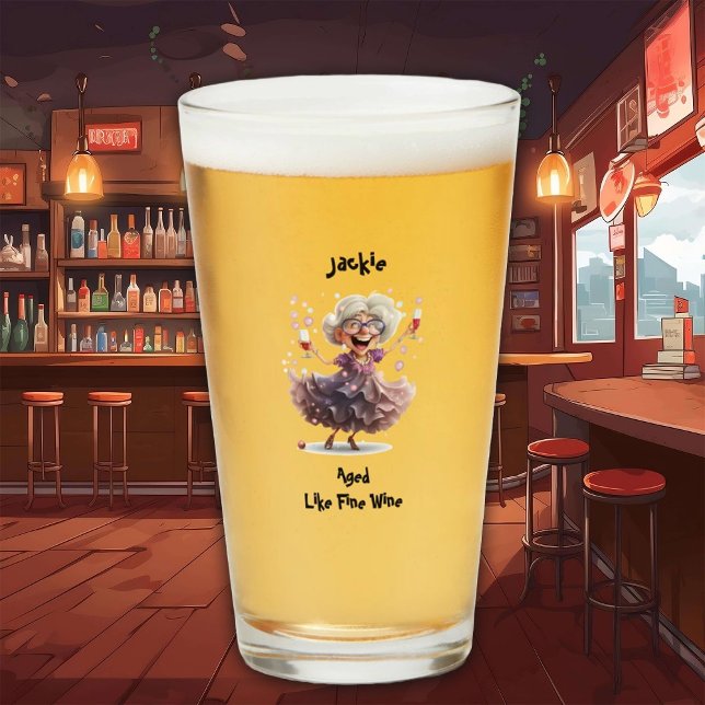 Verre Femme senior spirituelle (Créateur téléchargé)