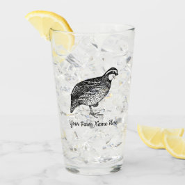 Verre Ferme de quêle Bobwhite personnalisée