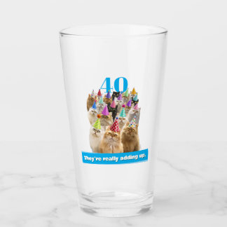 Verre Fête de chats