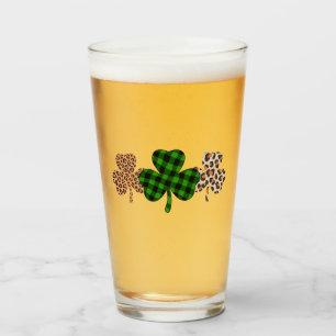 Verre Fête de la Saint-Patrick Chanceux Irlandais Vert C