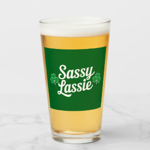 Verre Fête de la Saint-Patrick Sassy Lassie Drôle d'Irla