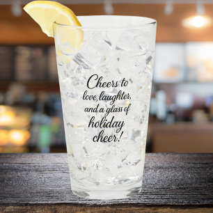 Verre Fête de Noël amour rire acclamer