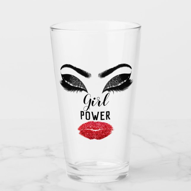 Verre Fête des mariées de maquillage des lèvres Red Kiss (Devant)
