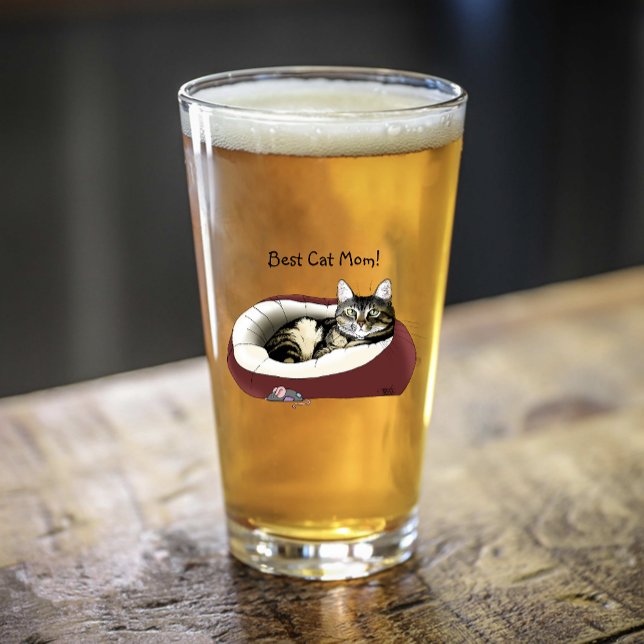 Verre Fête des mères de chat (Créateur téléchargé)