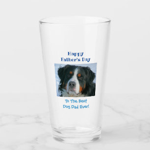 Verre Fête des pères Chien Papa Meilleur Jour Animal Pho