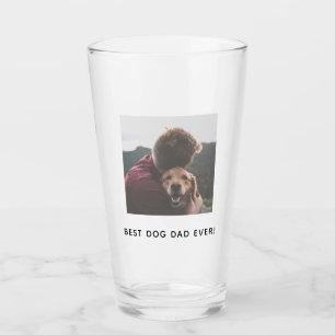 Verre Fête des pères Meilleur Chien Papa Vos Animaux Pho