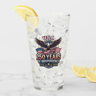 Verre Fête du 4 juillet pour 250 ans d'indépendance