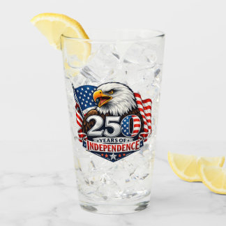 Verre Fête du 4 juillet pour 250 ans d'indépendance