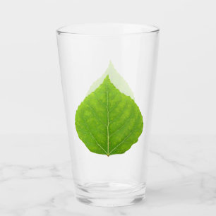 Verre Feuille d'Aspen vert #11