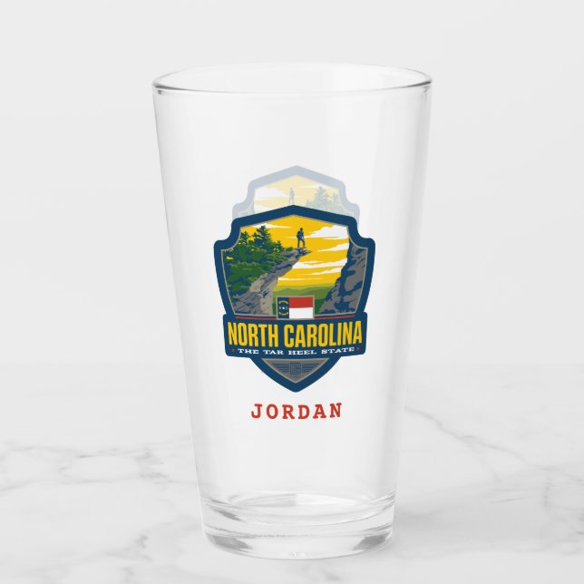 Verre Fierté de l'État | Caroline du Nord (Devant)