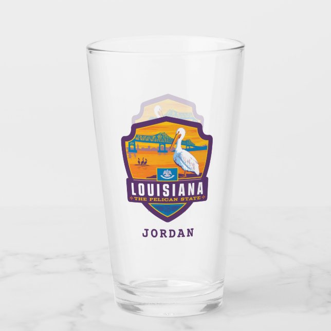 Verre Fierté de l'État | Louisiane (Devant)