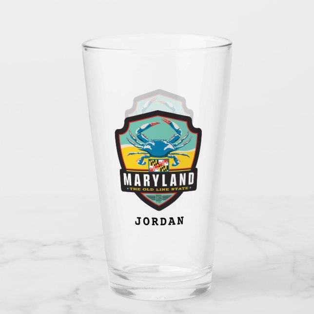 Verre Fierté de l'État | Maryland (Devant)