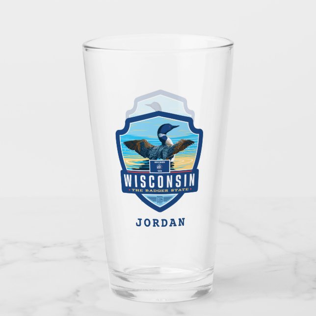 Verre Fierté de l'État | Wisconsin (Devant)
