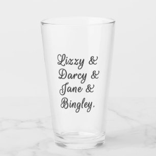 Verre Fierté et préjugés Couples I