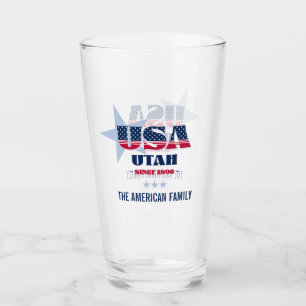 Verre Fierté patriotique Utah Personnalisée