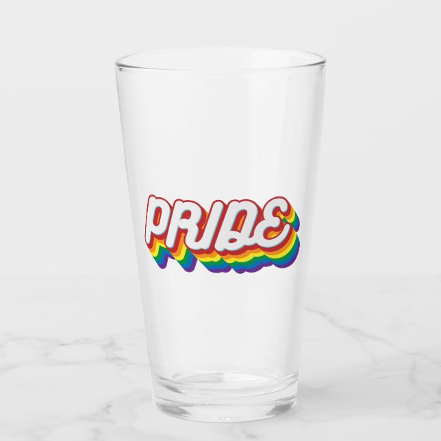Verre Fierté| Style des années 70 (Devant)