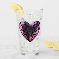 Filigree Goth Coeur rose