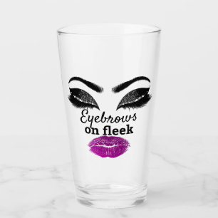 Verre Fille nuptiale personnalisée Mermaid Lèvres roses