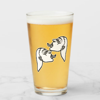 Verre Filles séductrices contour blanc