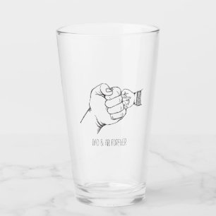 Verre Fist Bump First Fête des pères Papa Cadeau Anniver