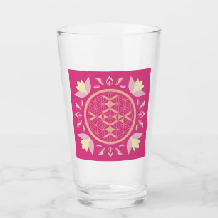 Verre fleur de vie