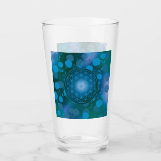 Verre fleur de vie, chakra, zen, géométrique sacrée,