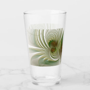Verre Fleurs imaginaires fractales douces et tendres