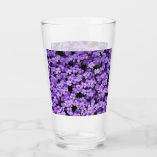 Verre Fleurs violettes
