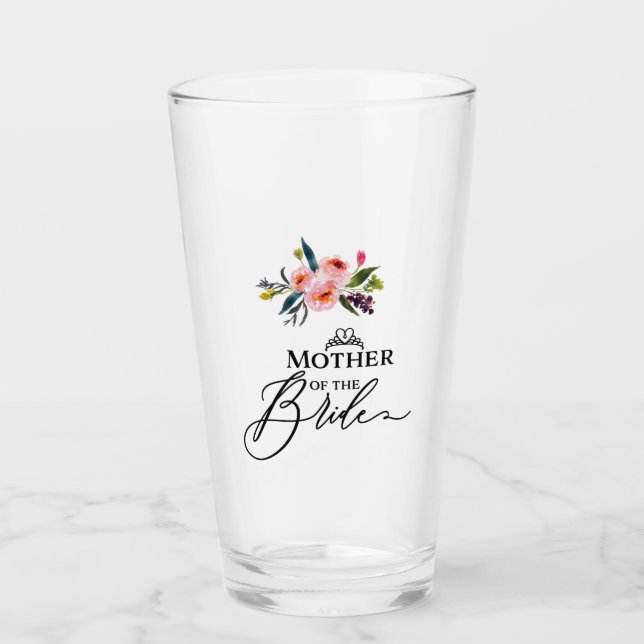 Verre Floral Mère De L'Épouse (Devant)