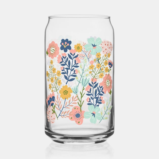 Verre Floral Pastel Can Jar (Recto)