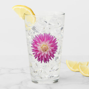 Verre Floral rose Dahlia