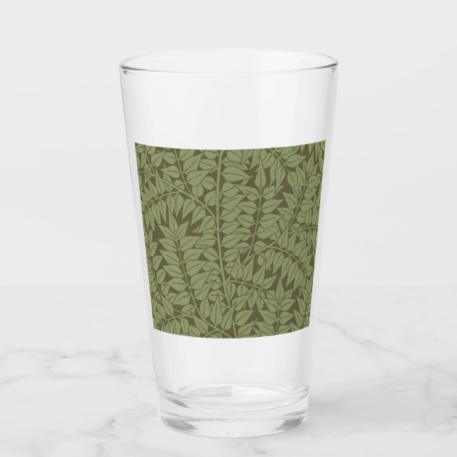 Verre Fonds d'écran Feuille de la succursale William Mor (Devant)