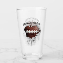 Verre Football déchiqueté (personnalisé)