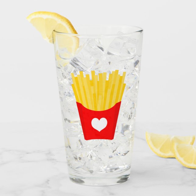 Verre French Fry Love (Devant glace)