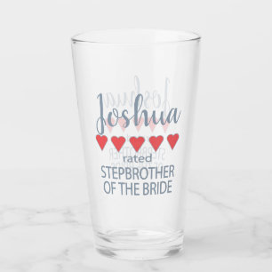 Verre Frère de la mariée par alliance et demoiselle d'ho