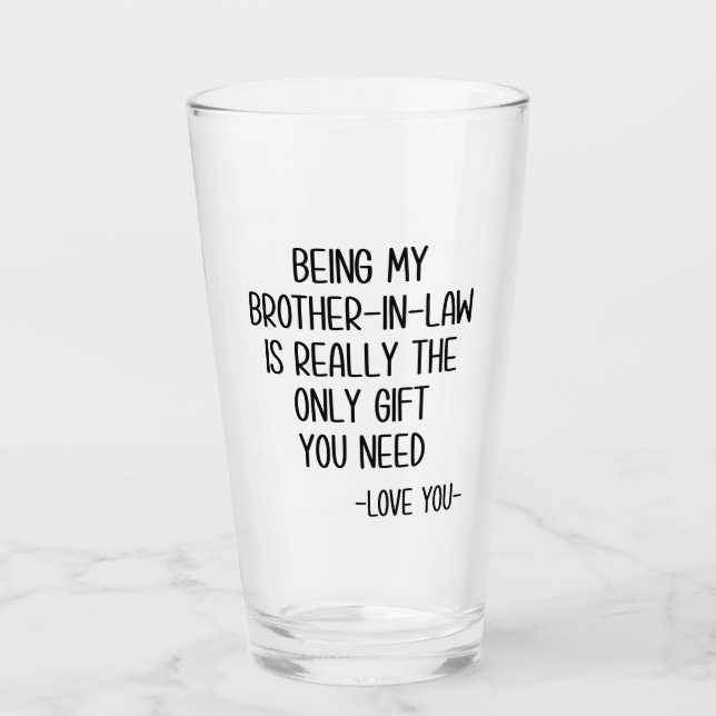Verre Frère-en-droit Mug, beau-frère cadeau (Devant)